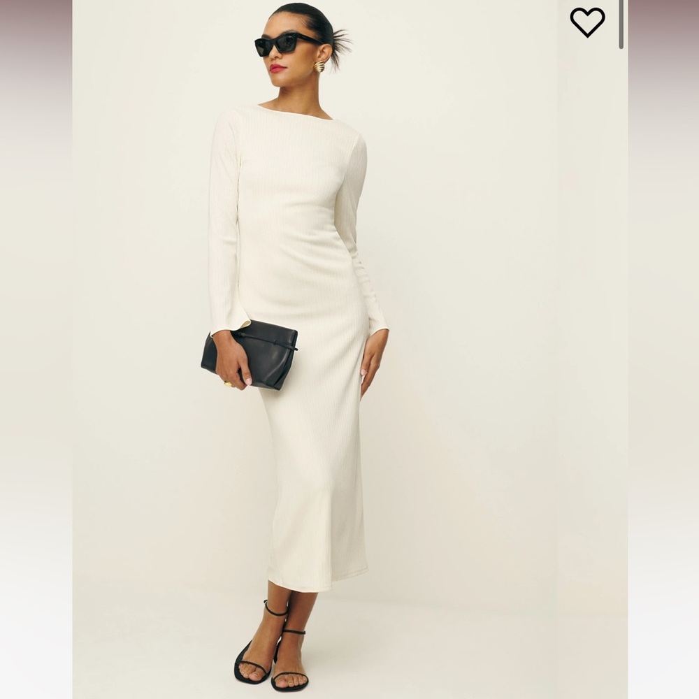 Reformation Delphine Knit Dress - XS (PETITE HEMMED)